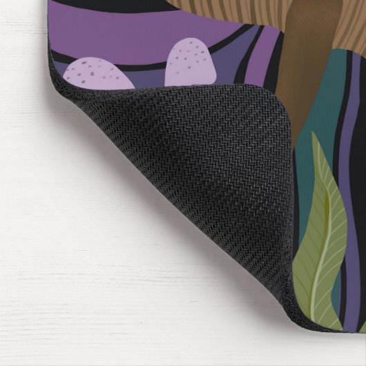 Frosch und Pilze Mousepad (Ecke)