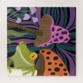 Frosch und Pilze Puzzle (Horizontal)