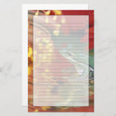 Frosch und Reflexionen unter Blume. Kredit als: Briefpapier (Vorne/Hinten)