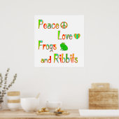 Frosch und Ribbits Poster (Küche)