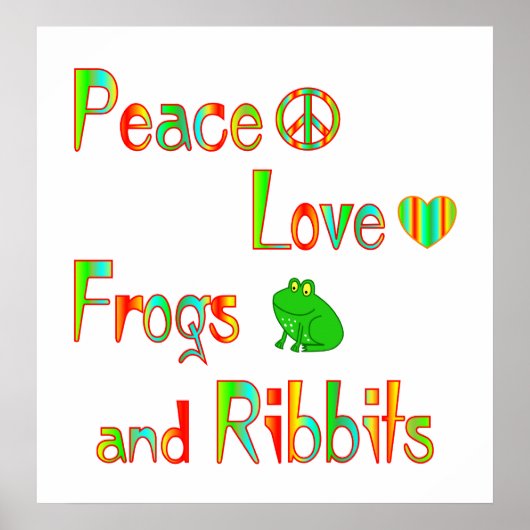 Frosch und Ribbits Poster (Vorne)
