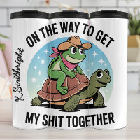 Frosch und Schildkröte mit Spaß