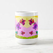 Frosch und Schmetterlinge Tasse (Mittel)