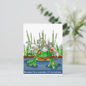 Frosch und Skorpion Postkarte (Stehend Vorderseite)