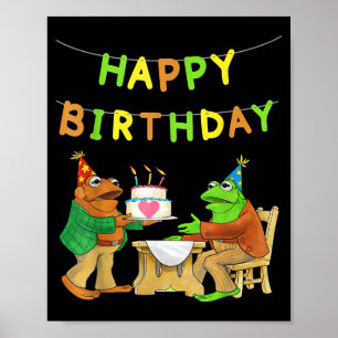Frosch und Sohn herzlichen Glückwunsch zum Geburts Poster