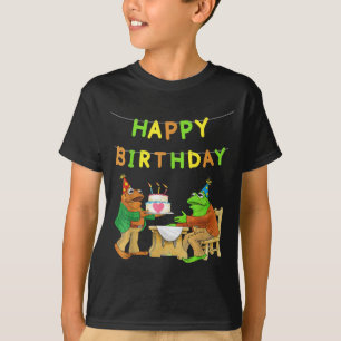 Frosch und Sohn herzlichen Glückwunsch zum Geburts T-Shirt