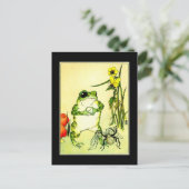 Frosch und Spinne Postkarte (Stehend Vorderseite)