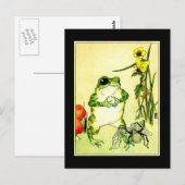 Frosch und Spinne Postkarte (Vorne/Hinten)