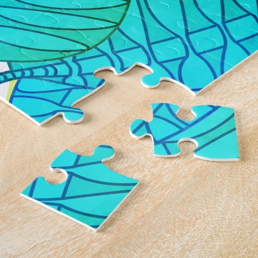 Frosch und Teich Puzzle (Seite)