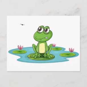 Frosch und Wasser Postkarte