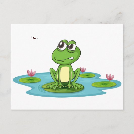 Frosch und Wasser Postkarte (Vorderseite)