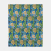 Frosch und Wasserlilien Fleece Blanket (Vorderseite)