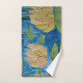 Frosch und Wasserlilien Handtuch Set (Handtuch)