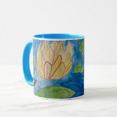 Frosch und Wasserlilien Tasse (Vorderseite Links)
