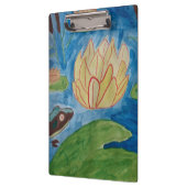 Frosch und Wasserlilien Zwischenablage Klemmbrett (Links)