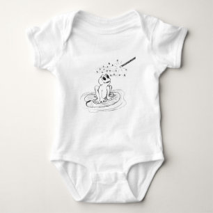 Frosch und Zauberstab-Sketch Baby Strampler