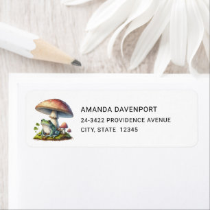 Frosch unter einem Pilz Süße Natur Adresse