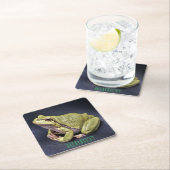 Frosch-Untersetzer Rechteckiger Pappuntersetzer (Vor Ort)