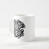Frosch-Ureinwohner-Entwurf Kaffeetasse (Vorderseite Links)