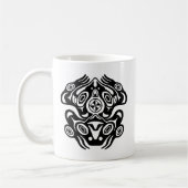 Frosch-Ureinwohner-Entwurf Kaffeetasse (Links)