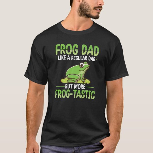 Frosch Vater Jagd Design Toad Gigger Frog Catcher  T-Shirt (Vorderseite)