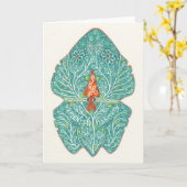 Frosch verleiht Harmonie Karte (Gelbe Blume)