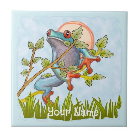 Frosch versteckt sich fliese (Vorderseite)
