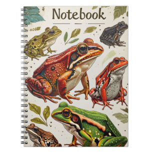 Frosch-Vintag-Notebook Notizblock