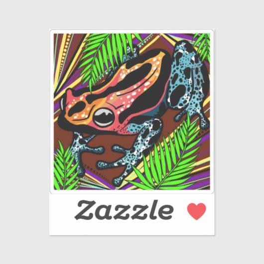 Frosch Vinyl Sticker (Blatt)