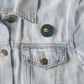 Frosch Violinist Musik Pin Button (Beispiel)