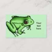 Frosch, Visitenkarteschablone Visitenkarte (Rückseite)
