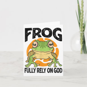 Frosch - Voll auf Gott setzen - Funny Definition Karte