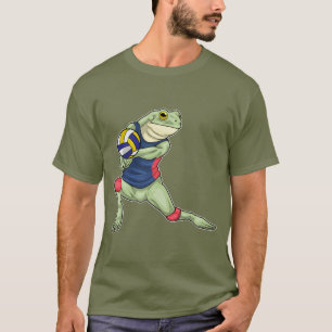 Frosch Volleyballspieler Volleyball T-Shirt
