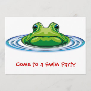 Frosch vom tiefen Lagune-Party Einladung