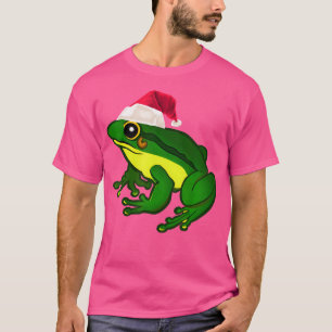 Frosch W Weihnachtsmannmütze Weihnachtsfrosch Amph T-Shirt