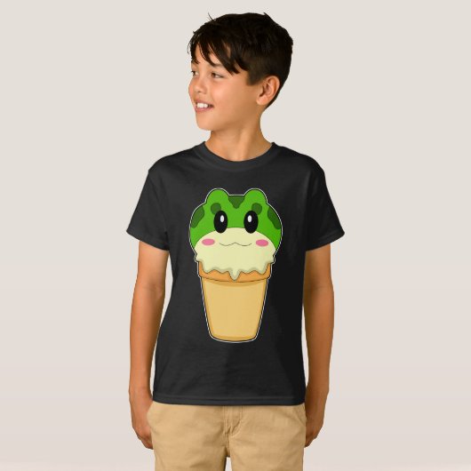 Frosch-Waffeleis T-Shirt (Vorne ganz)