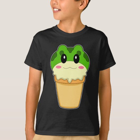 Frosch-Waffeleis T-Shirt (Vorderseite)