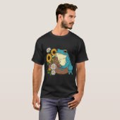 Frosch-Wanderstiefel-Geschenk T-Shirt (Vorne ganz)