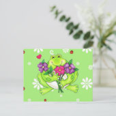 Frosch-Waren-Geschenke Postkarte (Stehend Vorderseite)