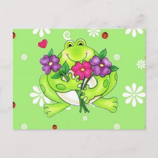 Frosch-Waren-Geschenke Postkarte (Vorderseite)