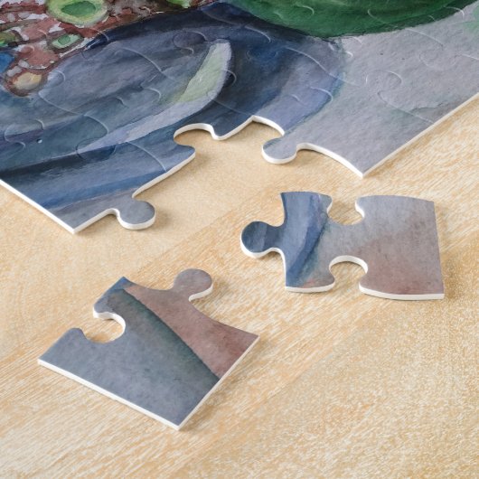 Frosch Wasserfarbe Zeichnend Puzzle (Seite)