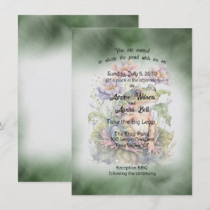 Frosch Wedding Einladung