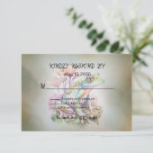 Frosch Wedding RSVP Karte (Stehend Vorderseite)