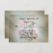 Frosch Wedding RSVP Karte (Vorne/Hinten)