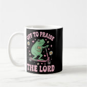 Frosch weg Lob Herrn Kunstwerk Kaffeetasse (Links)