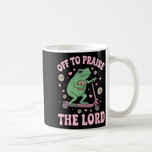 Frosch weg Lob Herrn Kunstwerk Kaffeetasse (Rechts)