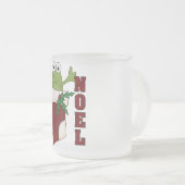 Frosch Weihnachten Holiday Shirts und Geschenke Mattglastasse (VorderseiteRechts)