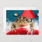 Frosch Weihnachten , Tinsel, Federn, santa Muster (Vorne/Hinten)