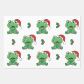 Frosch Weihnachts-Wintertiere Weihnachtsfrösche Geschenkpapier Set (Vorderseite 2)