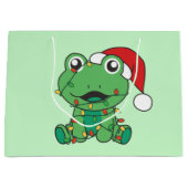 Frosch Weihnachts-Wintertiere Weihnachtsfrösche Große Geschenktüte (Vorderseite)